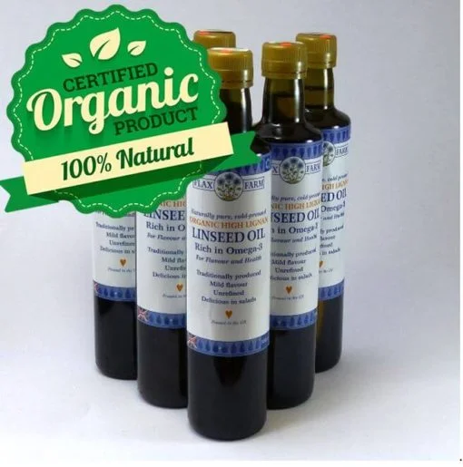 High Lignan Organic Linseed Oil