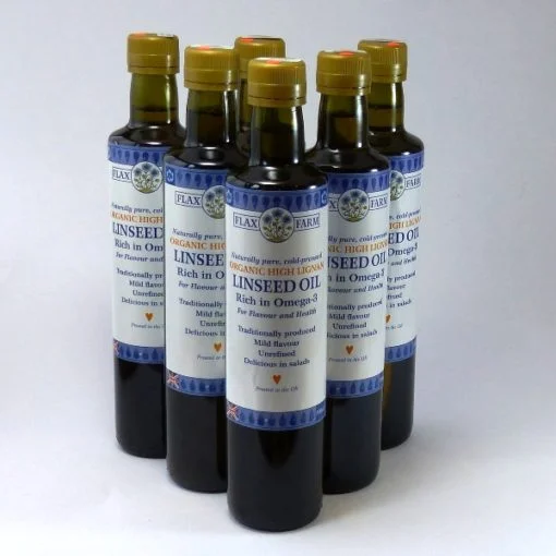 high lignan linseed oil x 6 500ml bottles