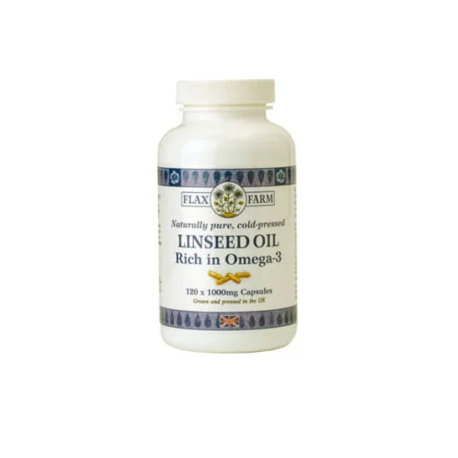 Flax Farm 1000mg linseed oil omega-3 capsules