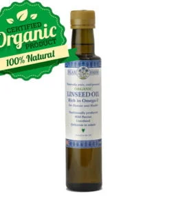 Cold-pressed organic linseed oil