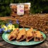 Mixed berry Linseed Flaxjacks luxury healthy gluten-free vegan flapjacks