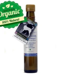 Organic cold-pressed linseed oil dogs