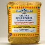 Flax farm Ground linseed for making flax crackers
