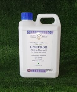 Cold-pressed organic linseed (flaxseed) oil 2.5 litre