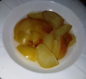 Cooked apple