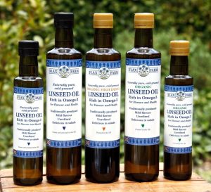 Cold-pressed unrefined linseed flaxseed oil