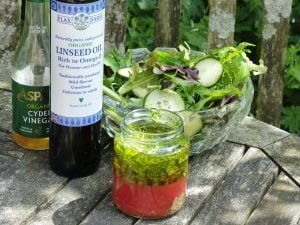 Flaxseed linseed salad dressing omega-3