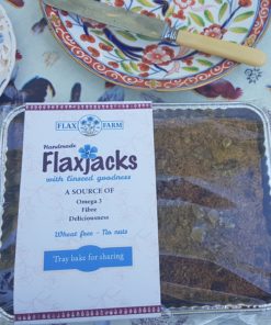 Ginger Parkin gluten-free sugar-free flapjack linseed flaxjack homebake