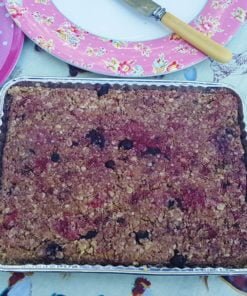 Mixed Berry Bake@Home Flaxjacks
