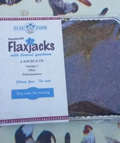 Carrot cake gluten-free shuar-free flapjack linseed flaxjack homebake