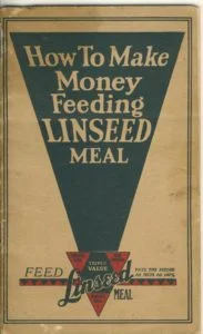 1924 booklet on the benefits of feeding linseed meal