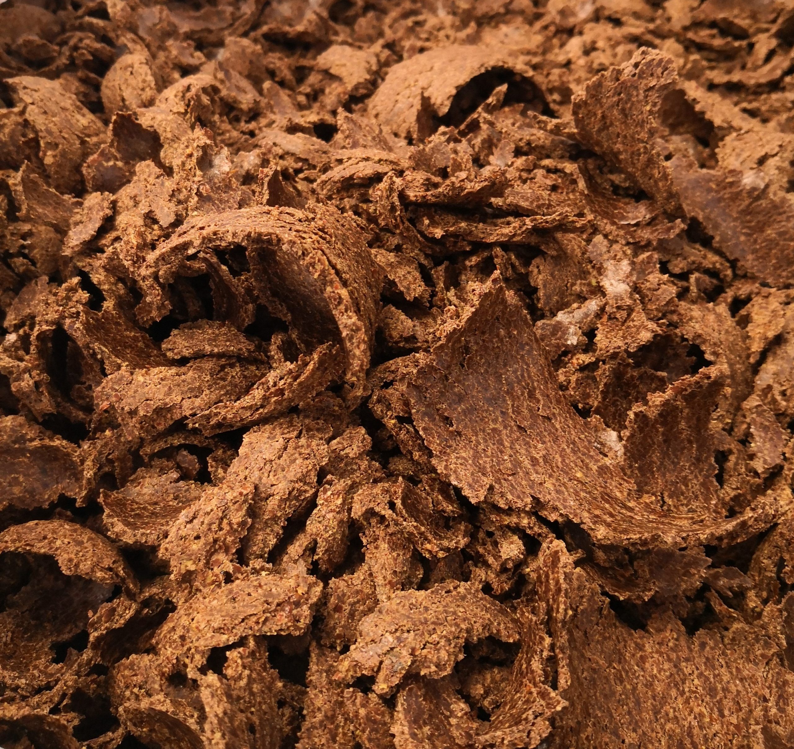 Linseed meal flakes from cold-pressed linseed (flaxseed) oil production