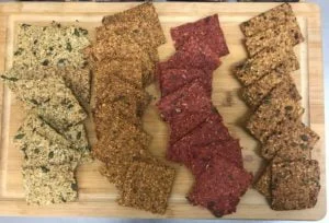 Flax Crackers, low carb, keto, gluten-free