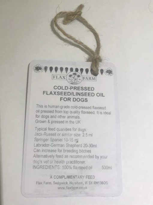 Sizzling Bacon Flavoured Flaxseed Oil 250ml for Dogs - Image 2