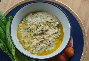 Hummus with Flaxseed Oil