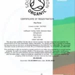 Organic certificate Flax Farm 24-25